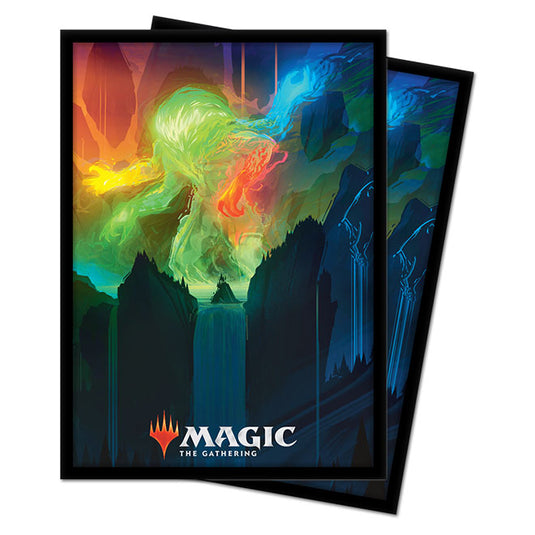 Ultra Pro - Standard Deck Protectors - Magic The Gathering Zendikar Rising - Omnath, Locus of Creation (100 Sleeves)