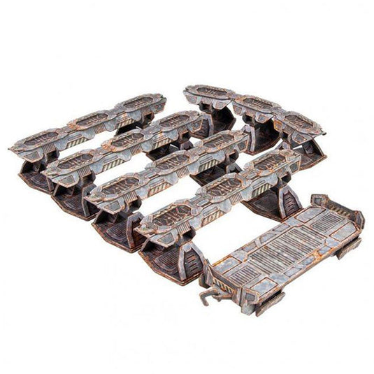 TinkerTurf - Sci-Fi - MagLev Rail & Car - Abandoned Theme