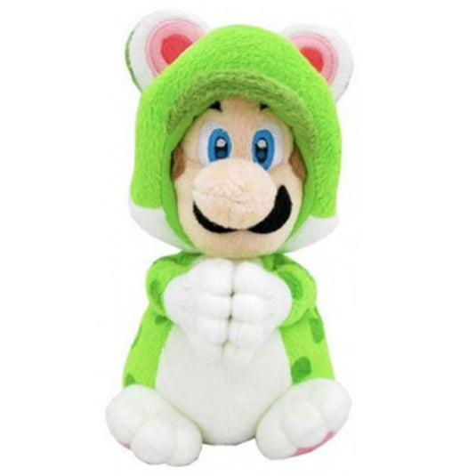 Super Mario Bros. - Plush Figure - Cat Luigi Plush - Magnetic Hands - 19cm