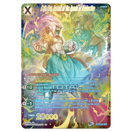 Dragon Ball Super - BT13 - Supreme Rivalry - Majin Buu, Assault of the Agents of Destruction (SPR) - BT13-034