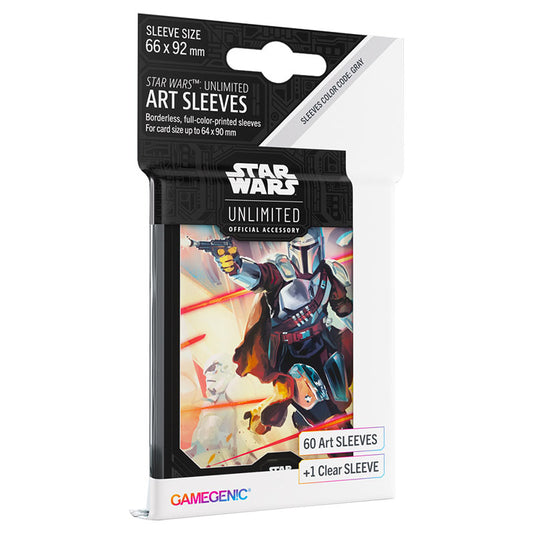 Gamegenic - Star Wars Unlimited - Art Sleeves - Mandalorian (60 Sleeves)