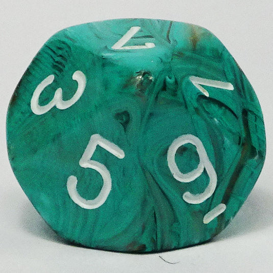 Chessex - Signature 16mm D10 - Muse - Oxi Copper with White
