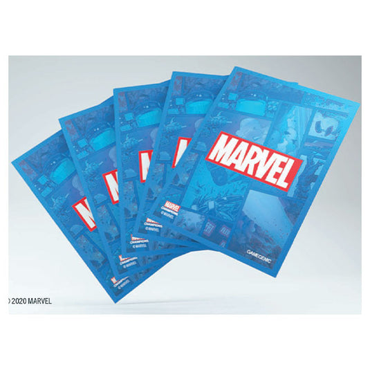 Gamegenic - Marvel Champions Art Sleeves - Marvel Blue (50+1 Sleeves)