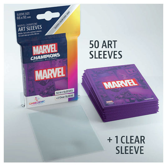 Gamegenic - Marvel Champions Art Sleeves - Marvel Purple (50+1 Sleeves)