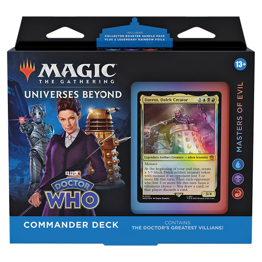Magic the Gathering - Universes Beyond - Doctor Who - Commander Deck - Masters of Evil