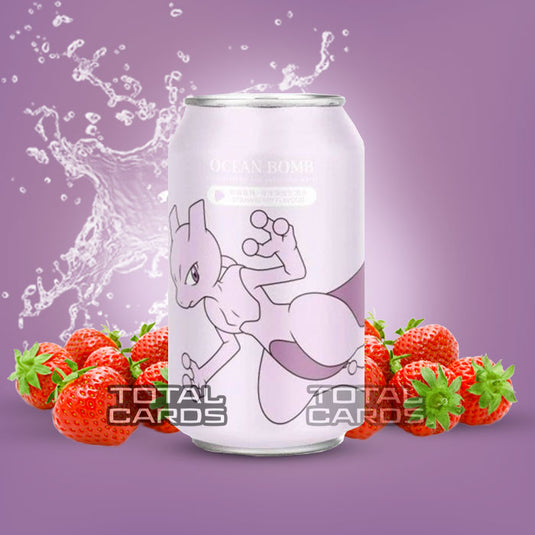 Ocean Bomb - Pokemon Mewtwo - Strawberry Flavoured Sparkling Water (355ml)