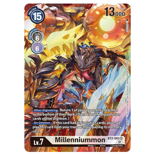 Digimon Card Game - Millenniummon (Alternate Art) BT6 1st Anniversary Pack- BT2-083 Digimon Card Game - Millenniummon (Alternate Art) BT6 1st Anniversary Pack- BT2-083