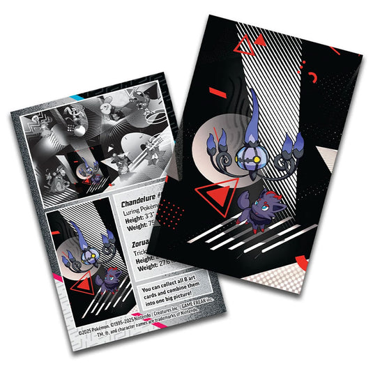 Pokemon - Scarlet & Violet - Black Bolt & White Flare - Unova Mini Tin - Zorua & Chandelure