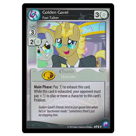 MLP - Canterlot Nights - Golden Gavel, Fast Talker - 72/203