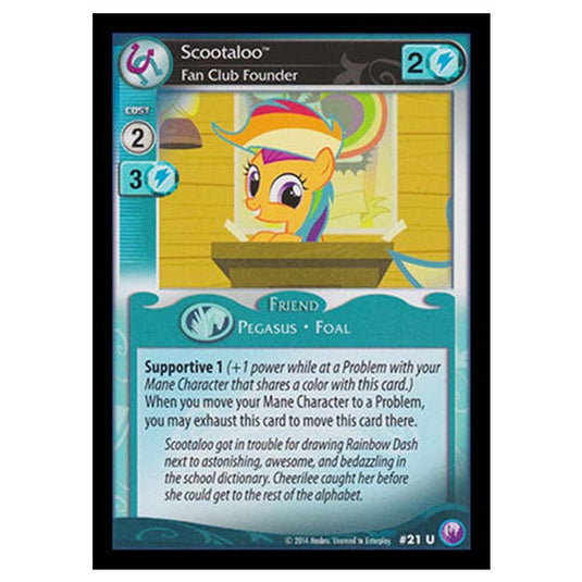 MLP - Canterlot Nights - Scootaloo, Fan Club Founder - 21/203