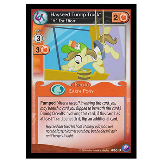 MLP - Canterlot Nights - Hayseed Turnip Truck, "A" For Effort - 36/203