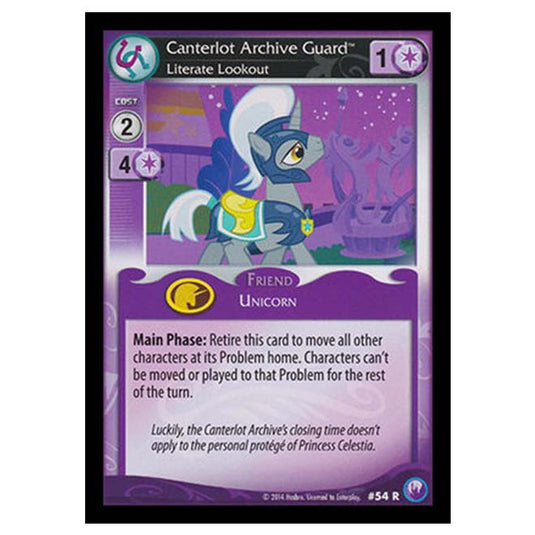 MLP - Canterlot Nights - Canterlot Archive Guard, Literate Lookout - 54/203