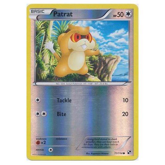 Pokemon - Black & White - (Reverse Holo) Patrat 77/114