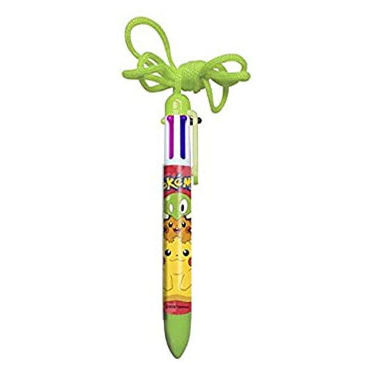 Pokemon - Pikachu 6 Colour Pen - w/Cord