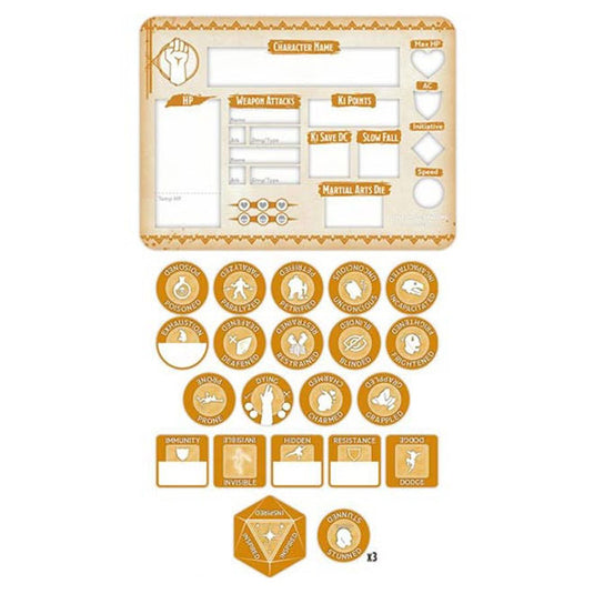 Dungeons & Dragons - Monk Token Set