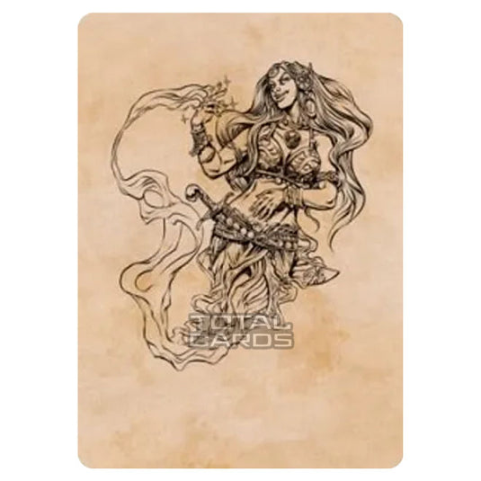 Magic The Gathering - Adventures in the Forgotten Realms - Art Series - Djinni Windseer - 74/81