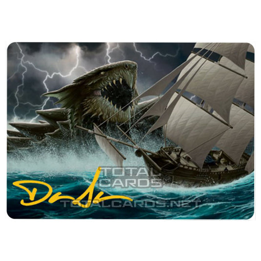 Magic The Gathering - Adventures in the Forgotten Realms - Art Series - Dragon Turtle - 10/81 (Signed)