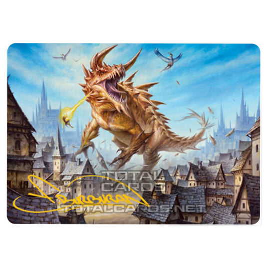 Magic The Gathering - Adventures in the Forgotten Realms - Art Series - The Tarrasque - 19/81 (Signed)