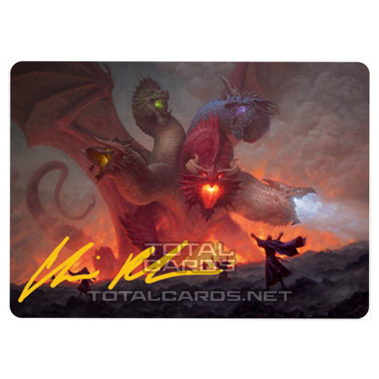 Magic The Gathering - Adventures in the Forgotten Realms - Art Series - Tiamat - 26/81 (Signed)