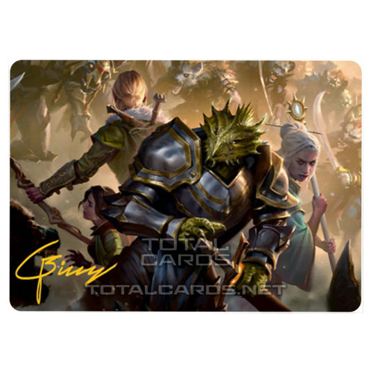 Magic The Gathering - Adventures in the Forgotten Realms - Art Series - You Come to the Gnoll Camp - 42/81 (Signed)