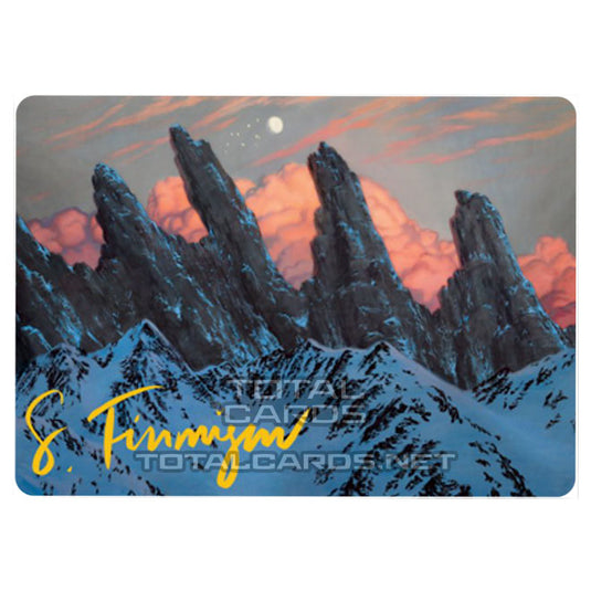 Magic The Gathering - Adventures in the Forgotten Realms - Art Series - Mountain - 59/81 (Signed)
