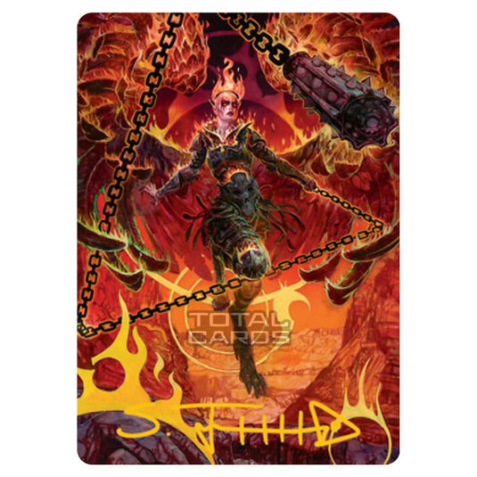 Magic The Gathering - Adventures in the Forgotten Realms - Art Series - Zariel, Archduke of Avernus - 77/81 (Signed)