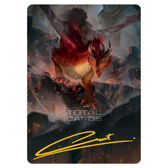 Magic The Gathering - Adventures in the Forgotten Realms - Art Series - Red Dragon - 81/81 (Signed)