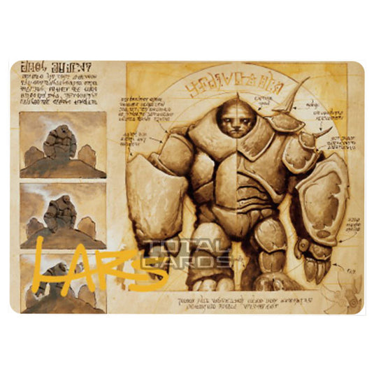 Magic The Gathering - The Brothers War - Art Series - Precursor Golem - 072/81 (Signed)