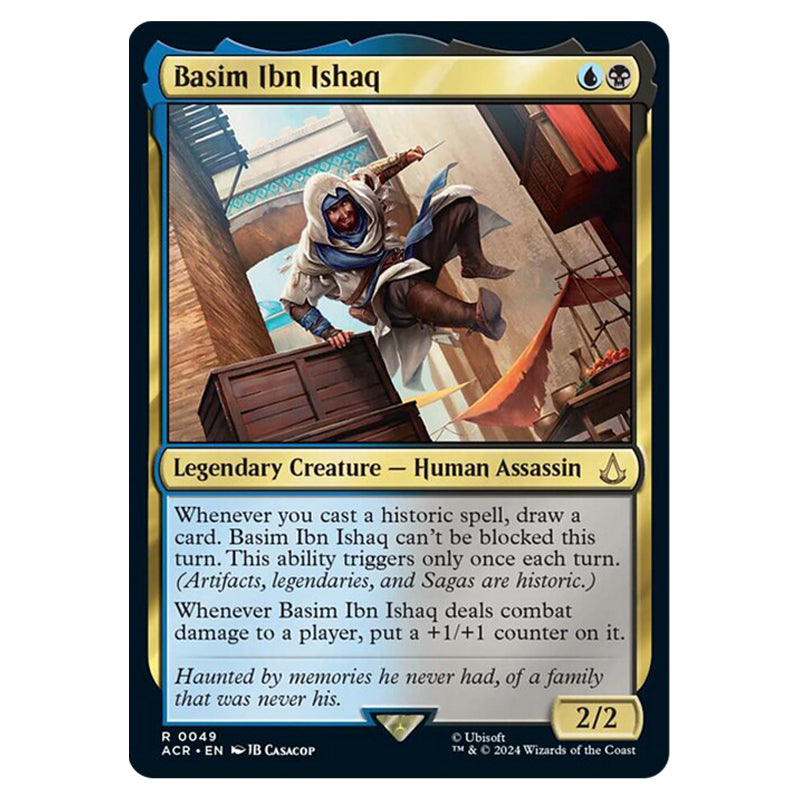 basim mtg card Magic The Gathering - Universes Beyond - Assassin's Creed - Basim Ibn Ishaq