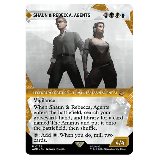 Magic The Gathering - Universes Beyond - Assassin's Creed - Shaun & Rebecca, Agents (Showcase) - 0152