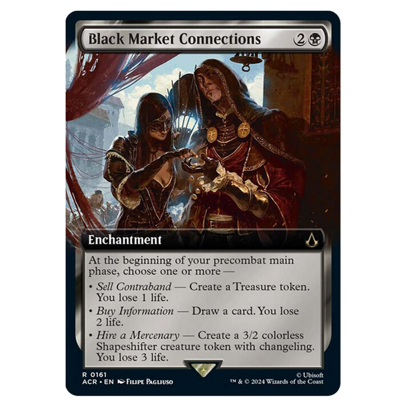 Magic The Gathering - Universes Beyond - Assassin's Creed - Black Mark Magic The Gathering - Universes Beyond - Assassin's Creed - Black Mark