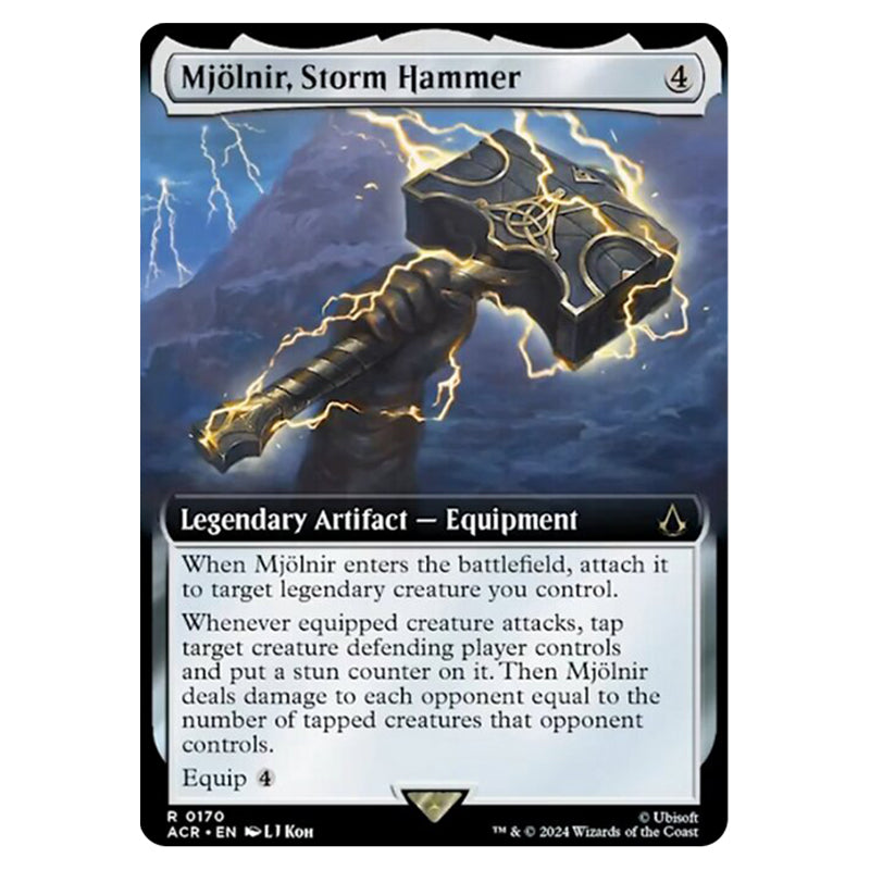 mjolnir mtg card Top 10 Creatures Worthy Enough to Wield Thor's Hammer in Then Mjlnir deals damage to each opponent equal to the number of tapped creatures that opponent controls. Mjlnir has some questionable standards