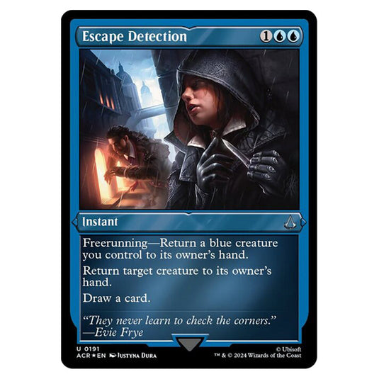 Magic The Gathering - Universes Beyond - Assassin's Creed - Escape Detection (Etched Foil) - 0191