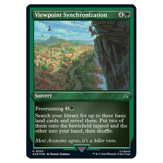 Magic The Gathering - Universes Beyond - Assassin's Creed - Viewpoint Synchronization (Etched Foil) - 0223