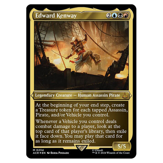 Magic The Gathering - Universes Beyond - Assassin's Creed - Edward Kenway (Etched Foil) - 0234