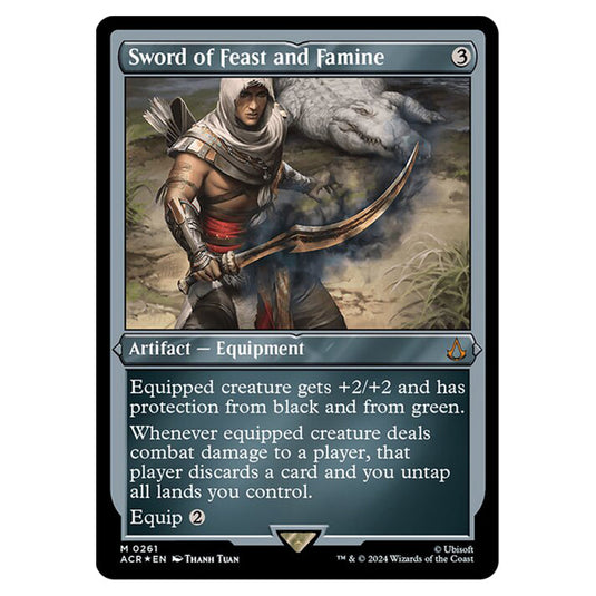 Magic The Gathering - Universes Beyond - Assassin's Creed - Sword of Feast and Famine (Etched Foil) - 0261