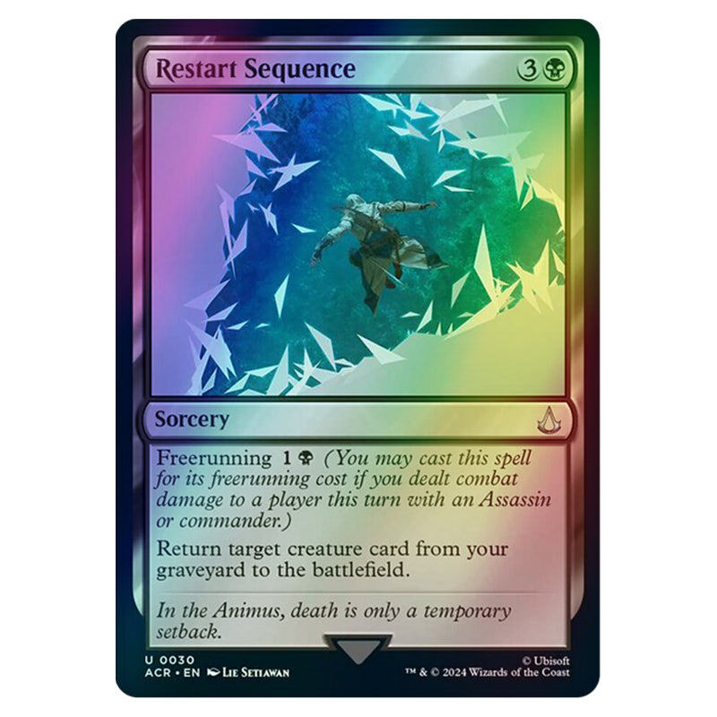 mtg cards that restart the game Restart Sequence | Assassin's Creed