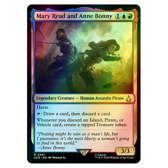 Mary Read and Anne Bonny 0061 card from the Magic The Gathering set Universes Beyond - Assassin's Creed