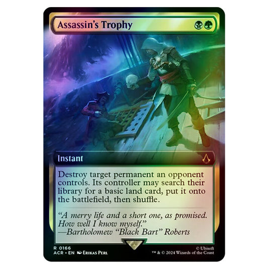 Assassin's Trophy 0166 card from the Magic The Gathering set Universes Beyond - Assassin's Creed