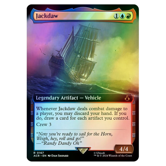 Jackdaw 0167 card from the Magic The Gathering set Universes Beyond - Assassin's Creed