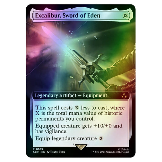 Excalibur, Sword of Eden 0169 card from the Magic The Gathering set Universes Beyond - Assassin's Creed