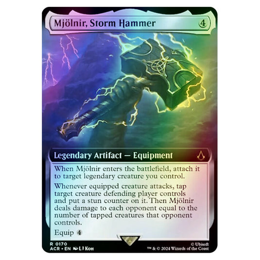 Mjölnir, Storm Hammer 0170 card from the Magic The Gathering set Universes Beyond - Assassin's Creed