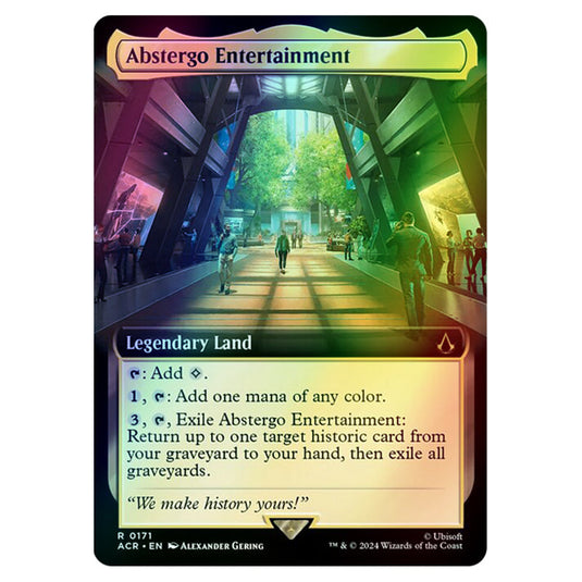 Abstergo Entertainment 0171 card from the Magic The Gathering set Universes Beyond - Assassin's Creed