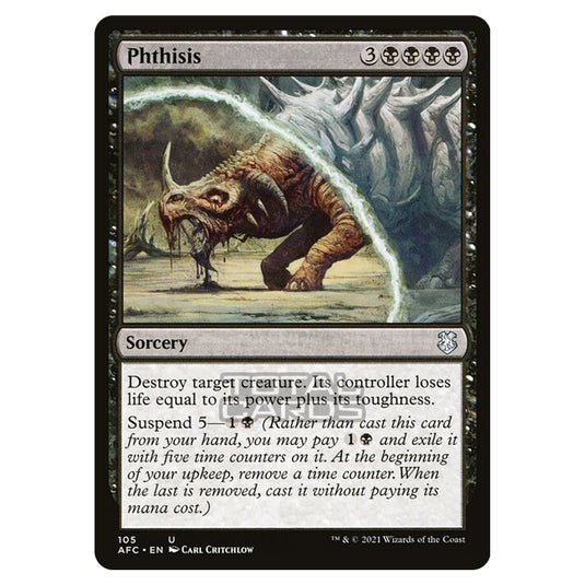 Magic The Gathering - Adventures in the Forgotten Realms - Commander - Phthisis - 105/331