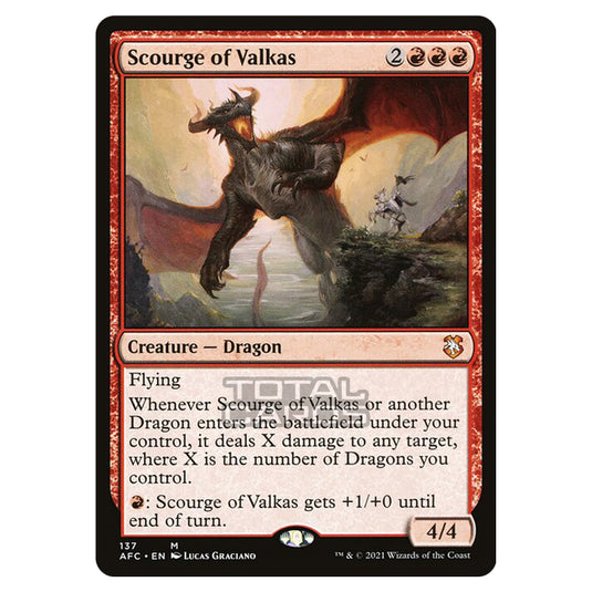 Magic The Gathering - Adventures in the Forgotten Realms - Commander - Scourge of Valkas - 137/331