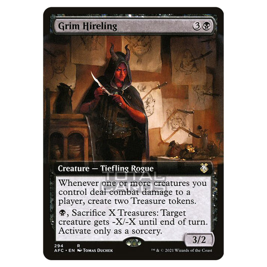 Magic The Gathering - Adventures in the Forgotten Realms - Commander - Grim Hireling - 294/331