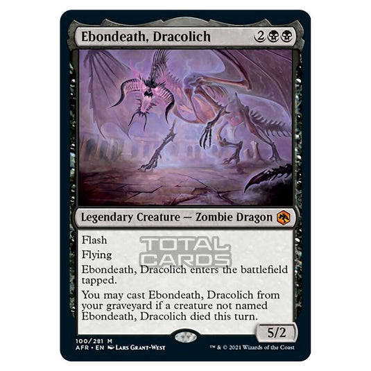 Magic The Gathering - Adventures in the Forgotten Realms - Ebondeath, Dracolich - 100/281