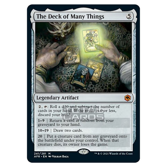Magic The Gathering - Adventures in the Forgotten Realms - The Deck of Many Things - 241/281