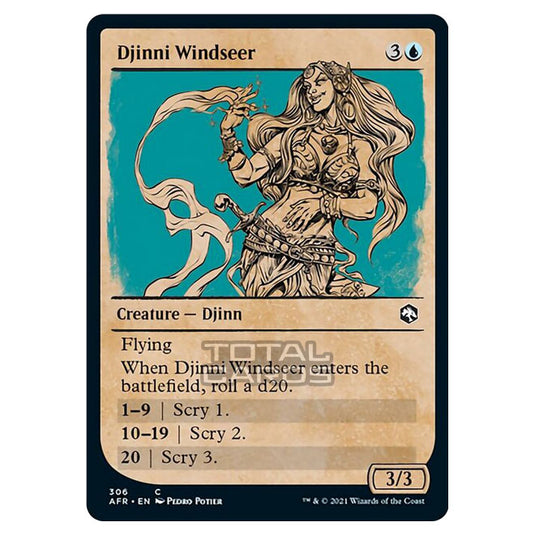 Magic The Gathering - Adventures in the Forgotten Realms - Djinni Windseer - 306/281