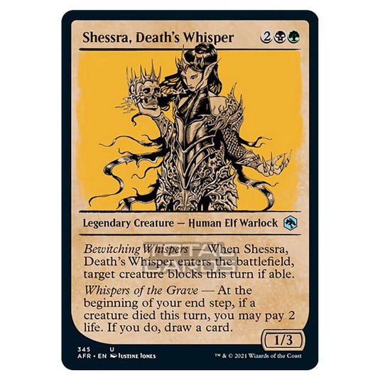Magic The Gathering - Adventures in the Forgotten Realms - Shessra, Death's Whisper - 345/281